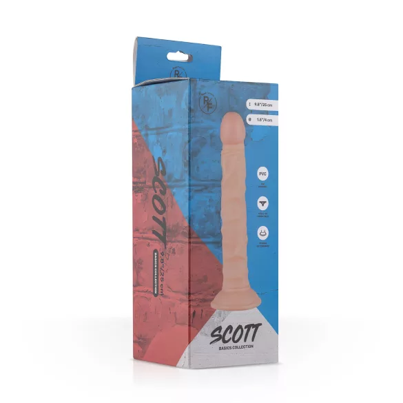 Real Fantasy Scott - realistiškas dildo - 25cm - kūno spalvos