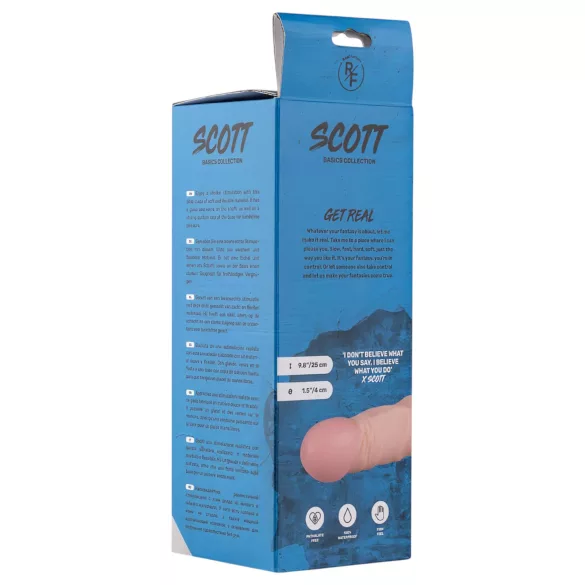 Real Fantasy Scott - realistiškas dildo - 25cm - kūno spalvos
