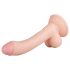Real Fantasy Vince - natūralus dildo su sėklidėmis ir apyvarpe - 19,5cm