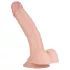 Real Fantasy Derek - tikroviškas dildo su sėklidėmis - 22 cm natūralus