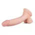 Real Fantasy Derek - tikroviškas dildo su sėklidėmis - 22 cm natūralus