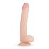 Tikroviškas Elvinas - natūralus dildo su sėklidėmis, 28 cm