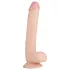 Real Fantasy Elvin - realistiškas dildo su sėklidėmis - 28 cm natūrali spalva