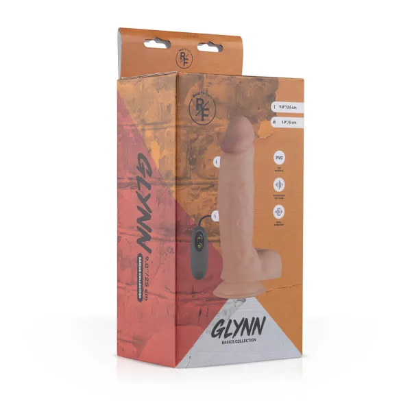 Real Fantasy Glynn - tikroviškas vibruojantis vibratorius - 25 cm - kūno spalvos