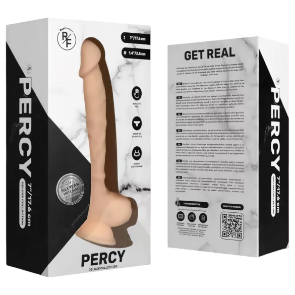 Real Fantasy Percy - realistiškas dildo - 18 cm - kūno spalvos