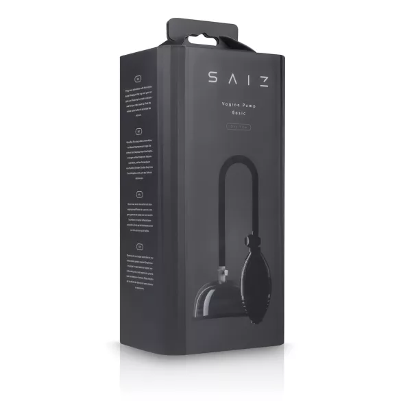 Saiz Basic - moterų vakuuminė pompa - permatoma/juoda