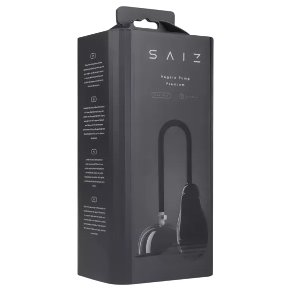 Saiz Premium - automatinė penio pompa - permatoma juoda