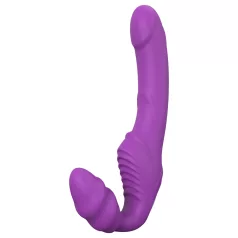   Dreamtoys Essentials - be diržų prisegamas vibratorius be dirželio (violetinis)
