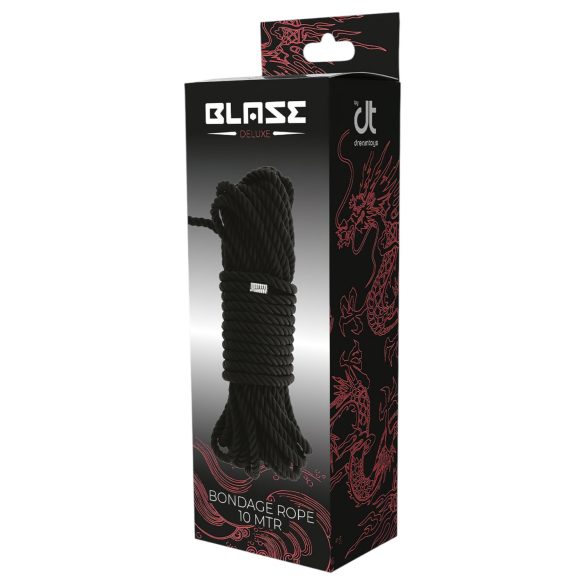 Blaze - bondage virvė - 10 m - juoda