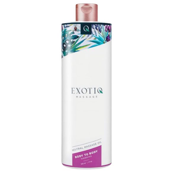 Exotiq Kūnas Prie Kūno - šildomas masažo aliejus (500 ml)