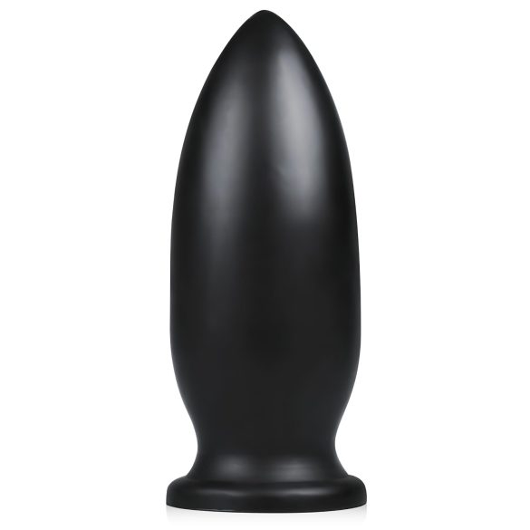 BUTTR Yellow Dog - juodas prisisiurbiantis dildo