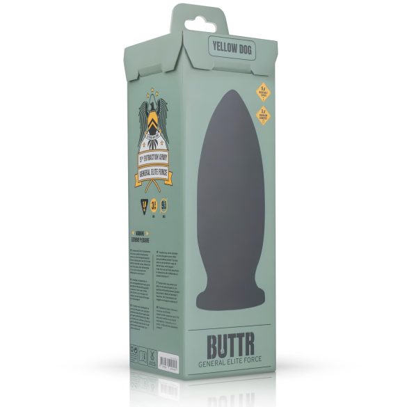 BUTTR Yellow Dog - dildo su siurbtuku - juodas