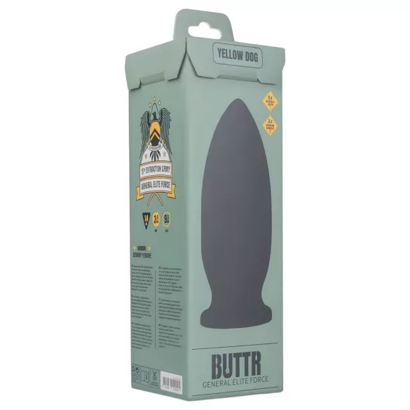 BUTTR Yellow Dog - dildo su siurbtuku - juodas