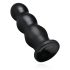 BUTTR Tactical III - dildo su siurbtuku - juodas