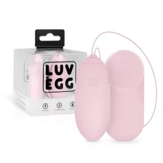   LUV EGG - vibruojantis kiaušinėlis su nuotoliniu valdymu - rožinis, įkraunamas