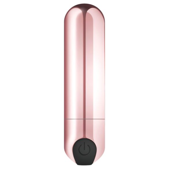 Rožinis Auksinis Kulka - įkraunamas mini vibratorius (rožinis auksas)