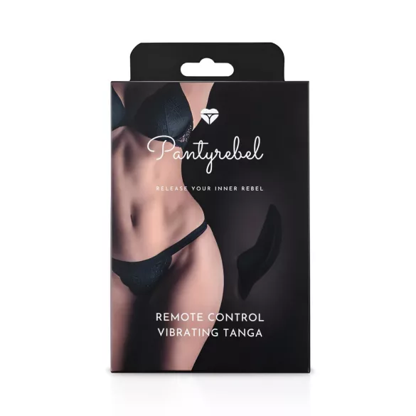 Pantyrebel - vibruojančios kelnaitės su nuotoliniu valdymu - juodos (S-L)
