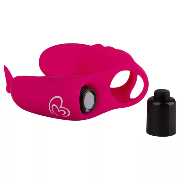 Easytoys - piršto vibratorius 2in1 - rožinis