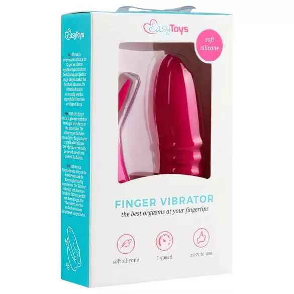 Easytoys - piršto vibratorius 2in1 - rožinis