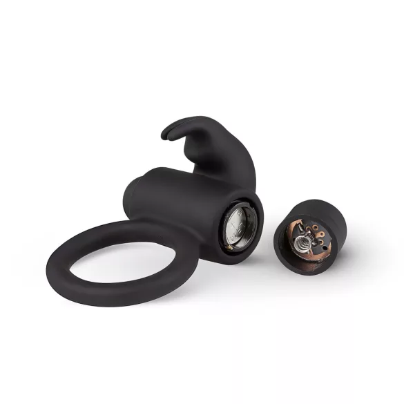EasyToys Bunny - vibruojantis penio žiedas - juodas