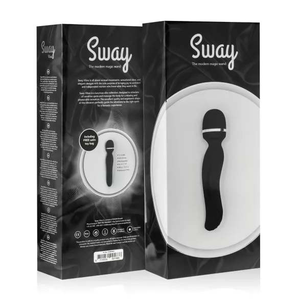 Sway No.4 - belaidis masažuoklis vibratorius - juodas