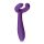Easytoys Couple - porų vibratorius - įkraunamas, atsparus vandeniui - violetinis