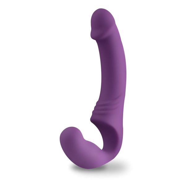 Easytoys - įkraunamas prisegamas vibratorius be dirželio - violetinis