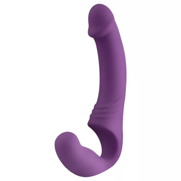 Easytoys - įkraunamas prisegamas vibratorius be dirželio - violetinis