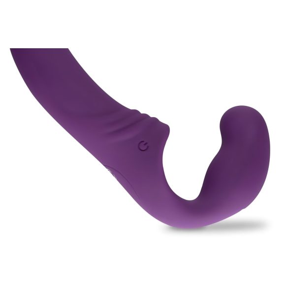 Easytoys - įkraunamas prisegamas vibratorius be dirželio - violetinis