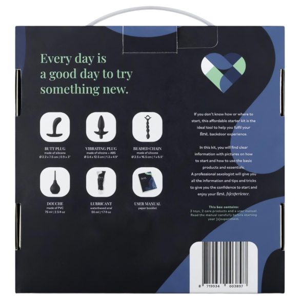 First. Backdoor - analinių žaislų rinkinys pradedantiesiems - 5 dalių