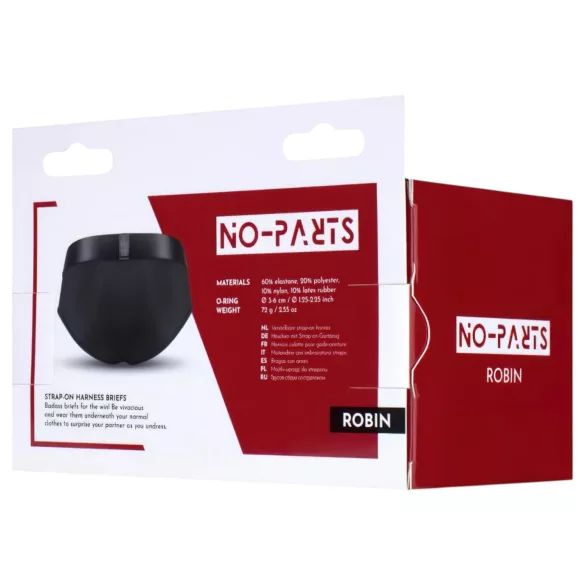 No-Parts Robin - prisegami apatiniai - juodi - S dydis
