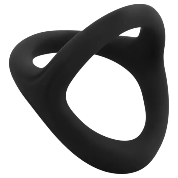 Easytoys Desire Ring - lankstus penio ir sėklidžių žiedas - juodas