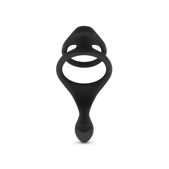 Easytoys - penio ir sėklidžių žiedas - tamprus - juodas
