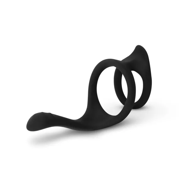 Easytoys - penio ir sėklidžių žiedas - tamprus - juodas