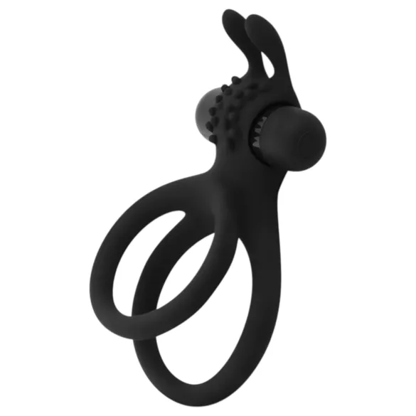 Easytoys Share Ring - vibruojantis penio ir sėklidžių žiedas - juodas