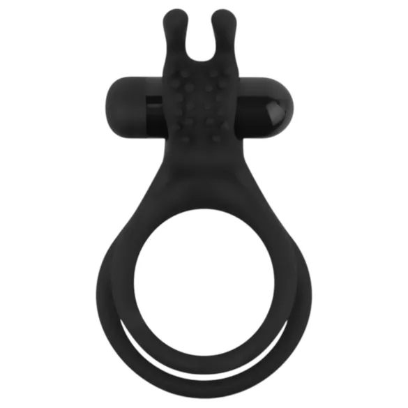 Easytoys Share Ring - vibruojantis penio ir sėklidžių žiedas - juodas