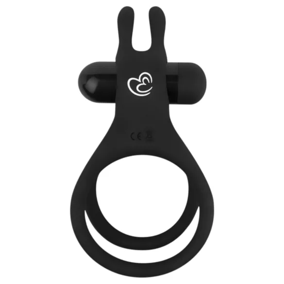 Easytoys Share Ring - vibruojantis penio ir sėklidžių žiedas - juodas
