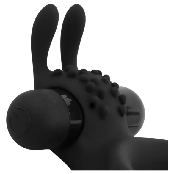 Easytoys Share Ring - vibruojantis penio ir sėklidžių žiedas - juodas