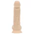 Real Fantasy Ashton - tikroviškas dildo su sėklidėmis - 20,5 cm - kūno spalva