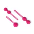 Easytoys - geišos kamuoliukų rinkinys - 3 vnt - rožinės