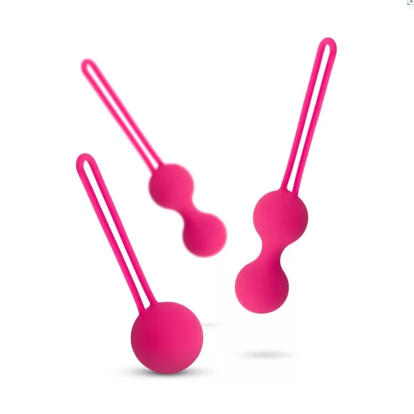 Easytoys - geišos kamuoliukų rinkinys - 3 vnt - rožinės