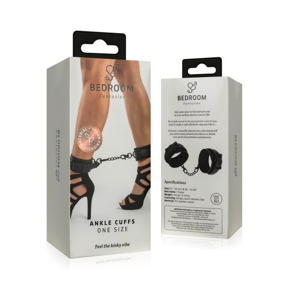 Bedroom Fantasies - rankų antrankiai su grandine - juodi