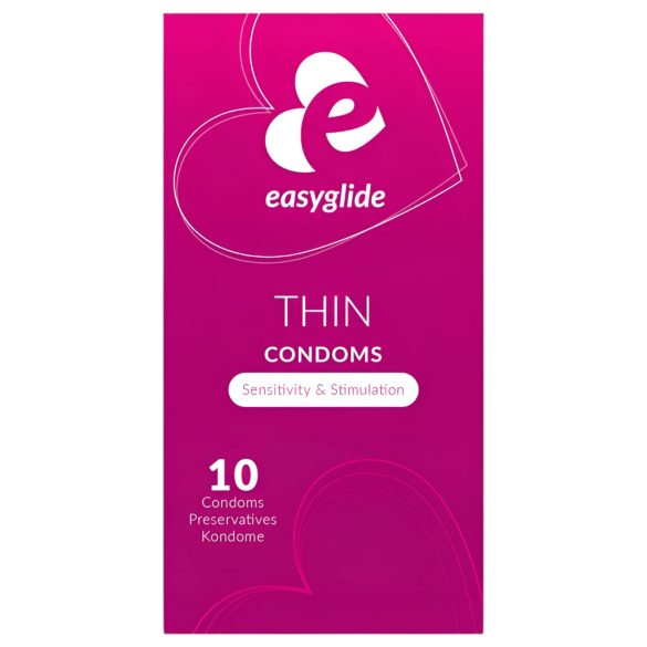 EasyGlide - plonos prezervatyvai - 10 vnt