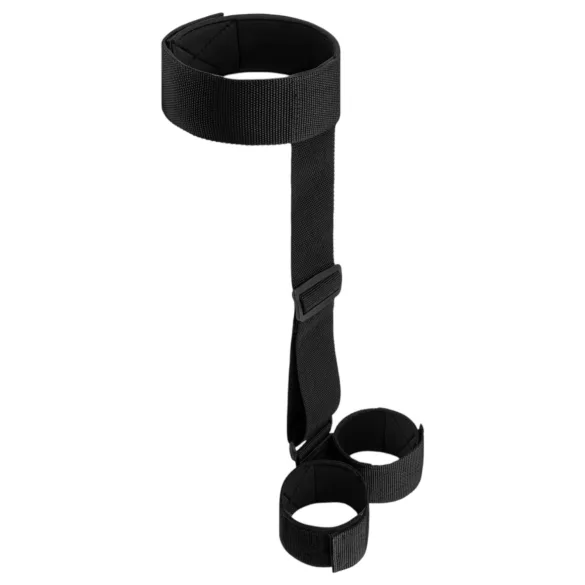 Bedroom Fantasies - minkštas kaklo diržas ir antrankiai - juodi