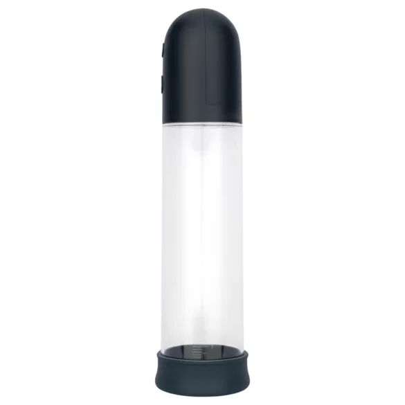 Boners - automatinė penio pompa masturbatorius (skaidrus-juodas)