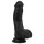 Easytoys - realistiškas dildo su sėklidėmis - 12 cm - juodas