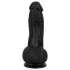 Easytoys - realistiškas dildo su sėklidėmis - 12 cm - juodas