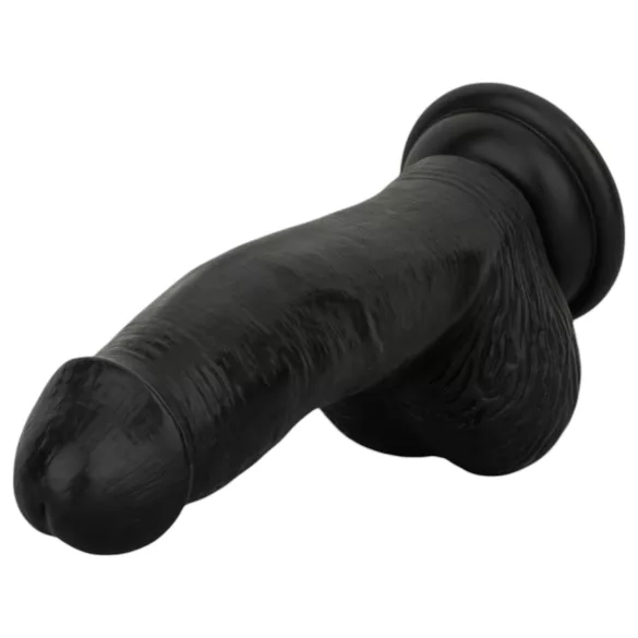Easytoys - realistiškas dildo su sėklidėmis - 12 cm - juodas