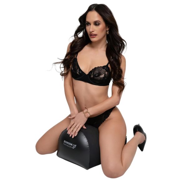 Bedroom Fantasies - pripučiama sekso pagalvė su vibratoriaus laikikliu - juoda