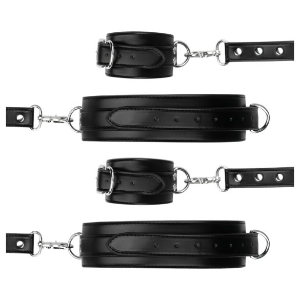 Bedroom Fantasies - rankų ir šlaunų antrankiai - juodi